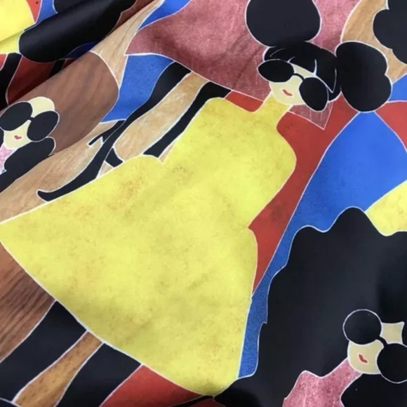 🎀SOLD🎀Alice + Olivia Stasia Stace Face Print Pleated Dress - Picture 6 of 10